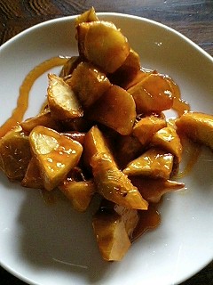 お砂糖で大学芋。