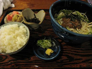 冷やし味噌うどん