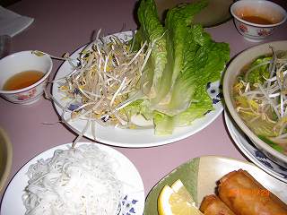 フォーに載せる野菜