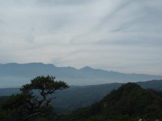 昇仙峡から望む南アルプス