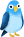 鳥(青）