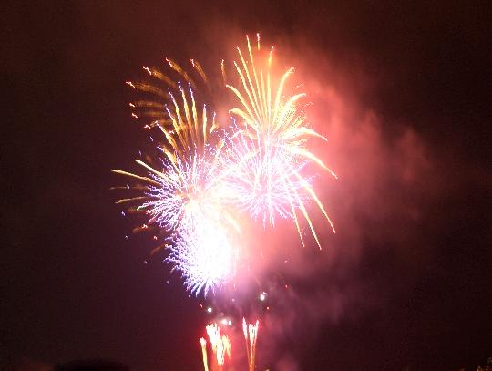 諏訪湖の花火 8,15