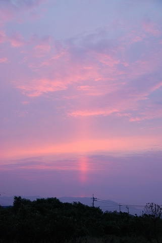 はたまた、天使が舞い降りるための道しるべか？