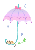 ピンクの傘.gif