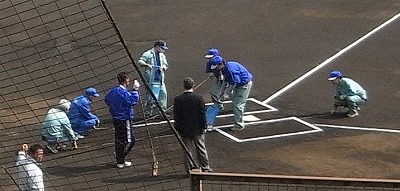 ライン引き（バッターボックス）