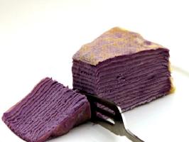 紫芋ミルクレープ