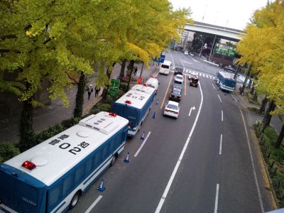 山下公園の道路