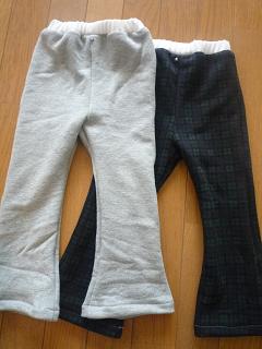 ブーツカットパンツ100サイズ息子用