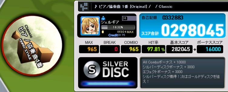ピアノ協奏曲1番 Hard