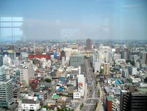 展望台よりJR高崎駅前