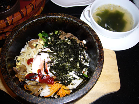 石釜ビビンパ＆ワカメスープ