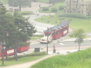 霞んでます・・・華城列車