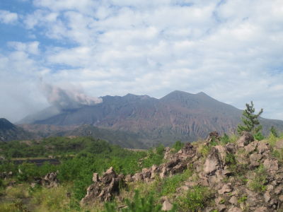 桜島の噴煙！