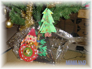 幼稚園で作ったクリスマスの工作