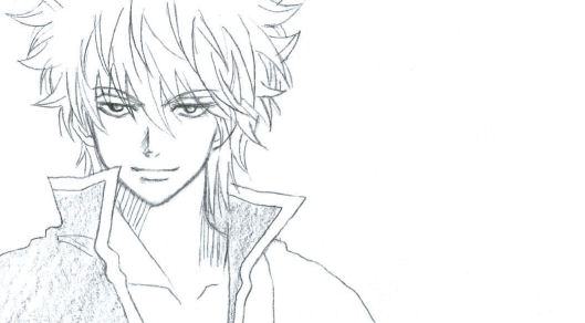 空知んたまの誕生日ってことで、苦手な正面顔にしたんですけど、やっぱ描き辛かったです……ORZ