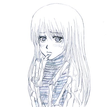 描いてる最中、何度も我に帰りかけたんですが（笑）、頑張って描きあげました。パンデモニウムさん描くの楽しい～～！☆（≧▽≦）☆！っていうか、ロープ描くの忘れてます。(ﾟ∇^*) ﾃﾍ♪