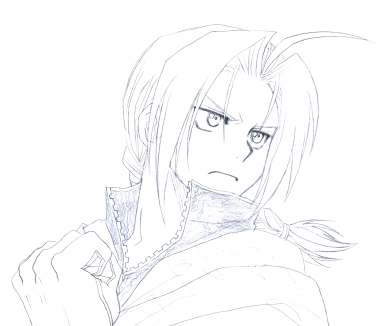 何ヶ月ぶりかに描いたら描き方をすっかり忘れてたハガレン絵。(ﾟ∇^*) ﾃﾍ♪←ぇー