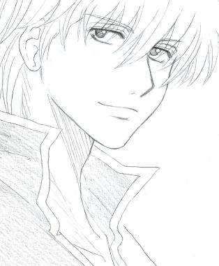 どうしても、本家空知絵よりもっさりな髪の毛で描いちゃいます。何故だ！（￣□￣；）！！