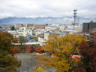 甲府城の紅葉