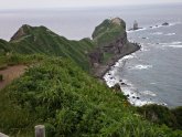 整備された遊歩道の神威岬