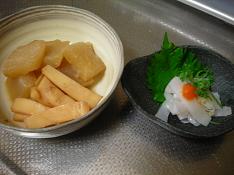 大根といかの煮物＆いかのもみじおろし