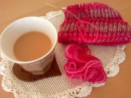 ベビー帽子途中