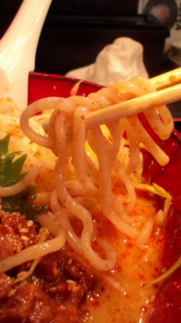 〆具合ばっちりの麺