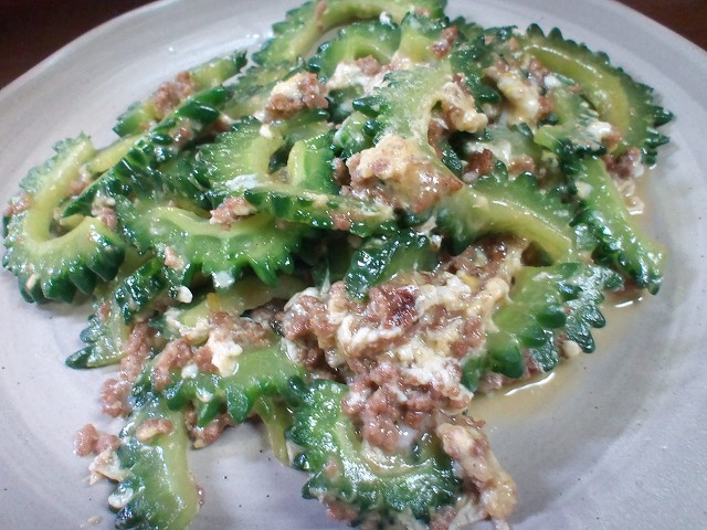 ゴーヤの卵とじ