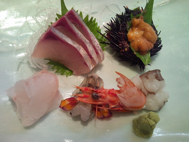 刺身の盛り合わせ