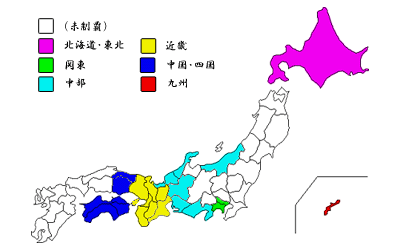 しらい庵地図（日本）