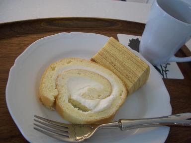 シフォンケーキとバームクーヘン