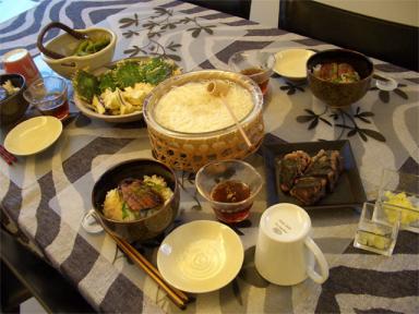夕食20090704