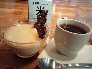 ほうじ茶プリン＠MUJI CAFE