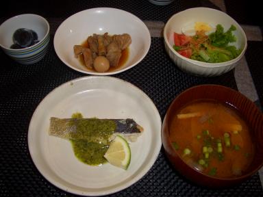 夕食20081007