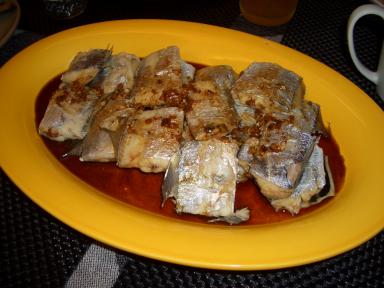 太刀魚の香味蒸し