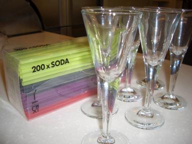 グラス＆ストロー＠IKEA