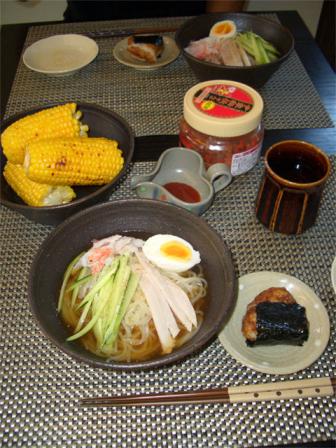 高原とうもろこし＆冷麺