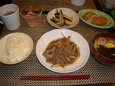 夕食20100422