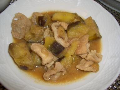 豚肉となすの味噌炒め