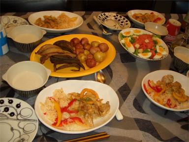 夕食20090607
