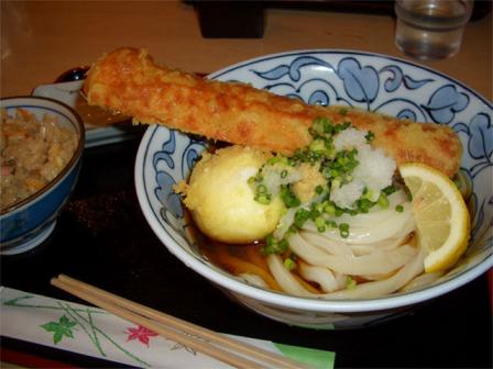 ちく玉天ぶっかけ＠釜ひろ