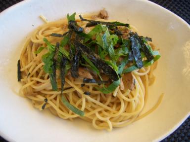 ツナの和風スパゲッティー