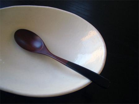 漆スープスプーン
