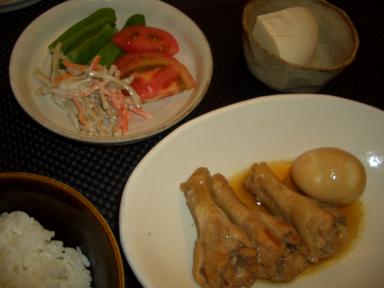 鶏手羽元と玉子の煮物