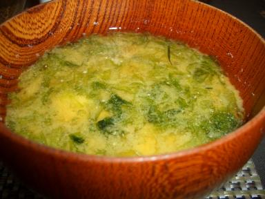 あおさの味噌汁