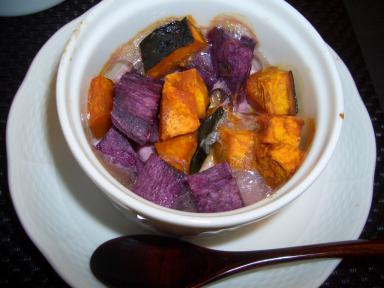 紫さつま芋とかぼちゃのオーブン焼き