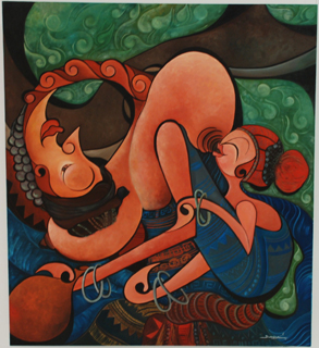 ラオス画家マリア・ダラサワッ《母の魂－授乳》