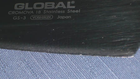 GLOBAL(グローバル)ペティナイフ 刃こぼれ