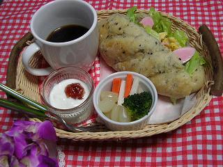 ごまソフトフランス卵サンドセット