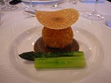 フォアグラのコロッケ、トリュフソース